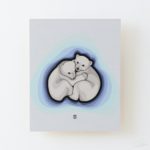 Let's Chill Out & Enjoy Bear Hugs - Wood Mounted Print image