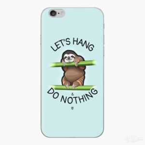 Let's Hang & Do Nothing Sloth - iPhone Skin image