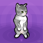 Standing Kitty illustration preview image