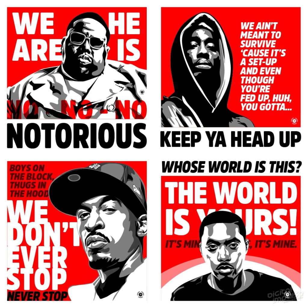 Hip-Hop Legends Illustration Preview image
