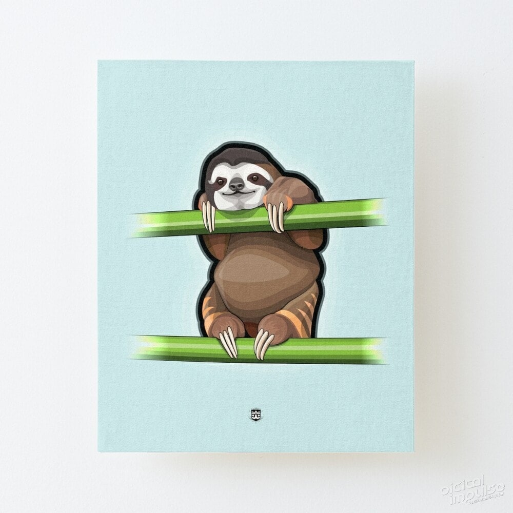 Sloth-CanvasMountedPrint.jpg
